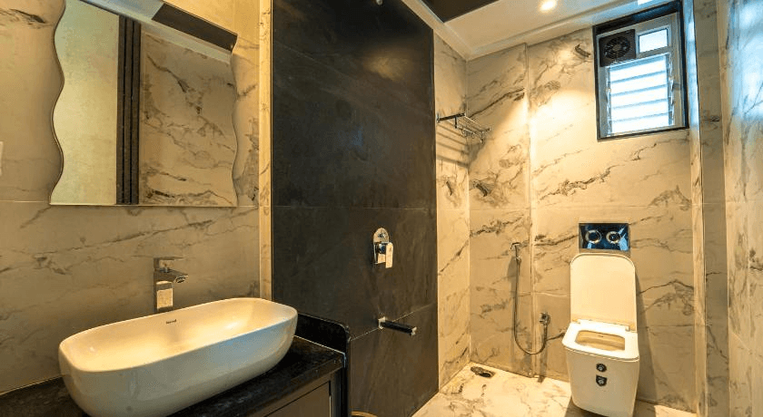 Super Deluxe luxurious marble ensuite bathroom